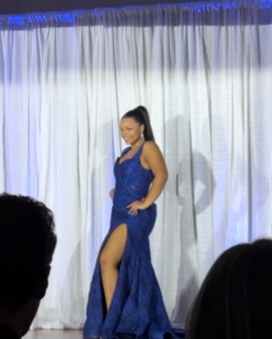 Royal Blue Jovani Gown - Image 5