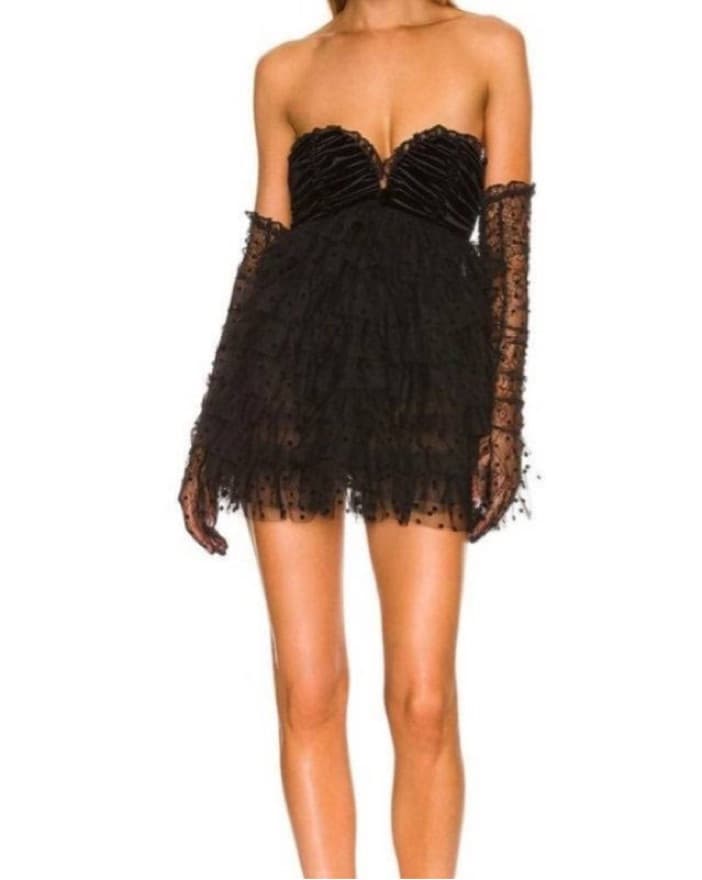 For Love and Lemons Black Jourdan Dress - Image 1