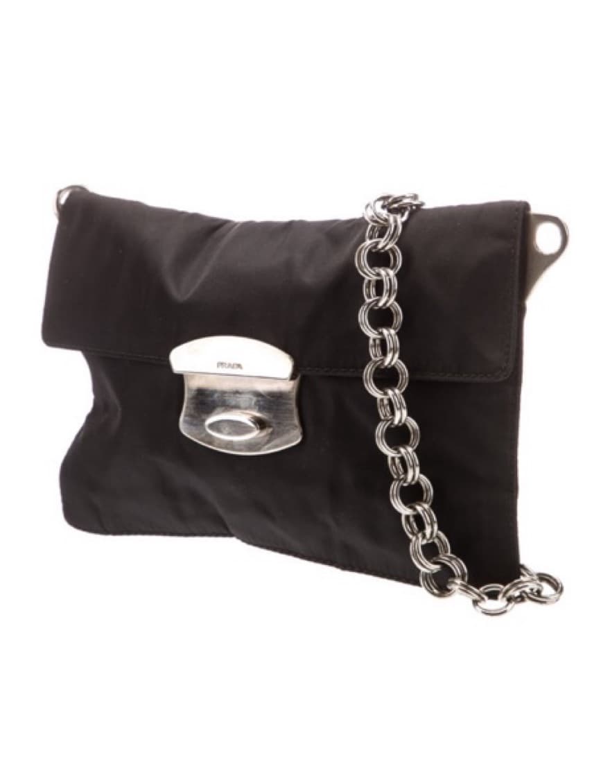 Vintage Prada Black Evening Bag - Image 1