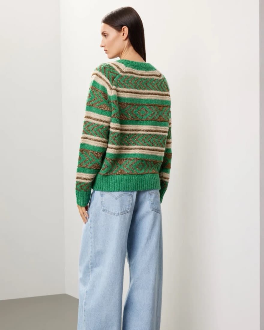 Scotch & Soda Metallic Fair Isle Sweater - Image 2