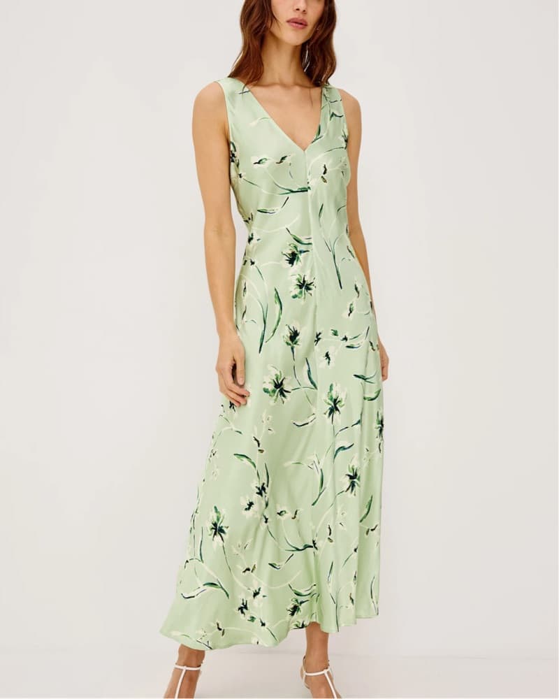 Rails Mint Green Floral Midi Dress - Image 3