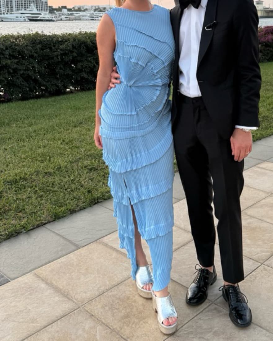 Gerogia Hardinge Pale Blue Dress - Image 2