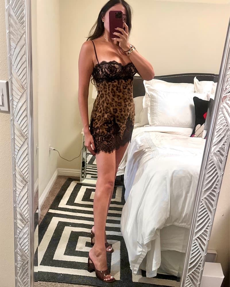 NBD- Kacey Leopard Lace Mini Dress - Image 5