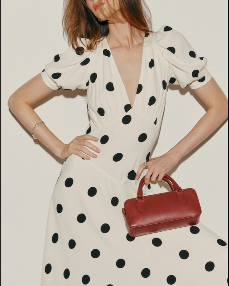 Reformation Naira Dress Pluto Dot - Image 2