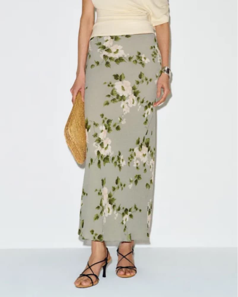 Reformation Layla Silk Slip Dress - Image 1