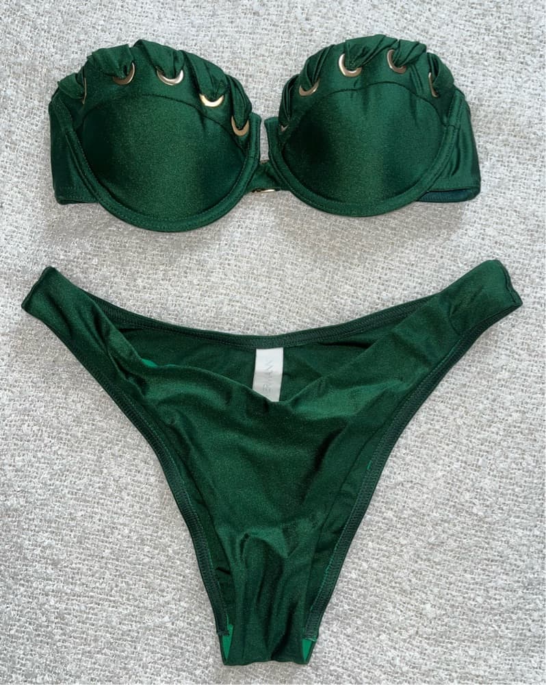Zimmermann Emerald Green Balconette Suit - Image 1