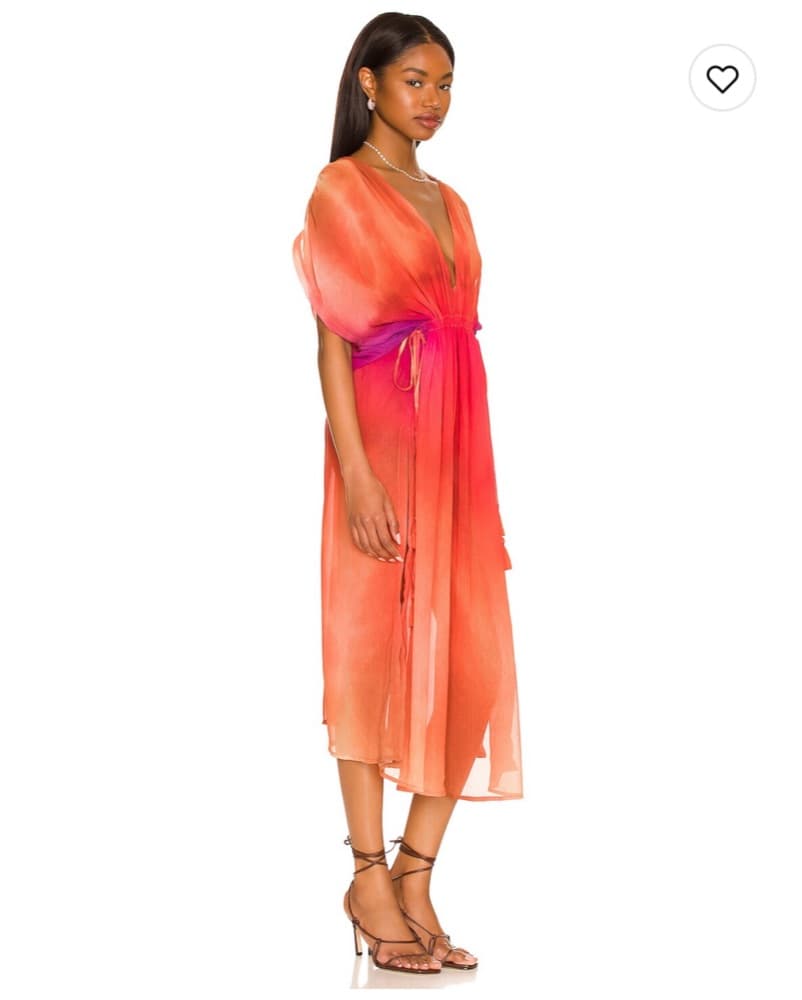 Vibrant Ombre Midi Dress - Image 2