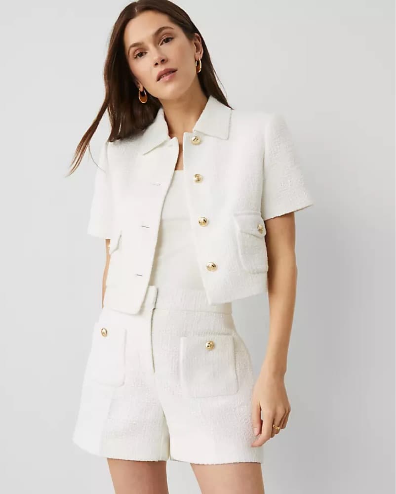 Petite Tailored Tweed Jacket - Image 1