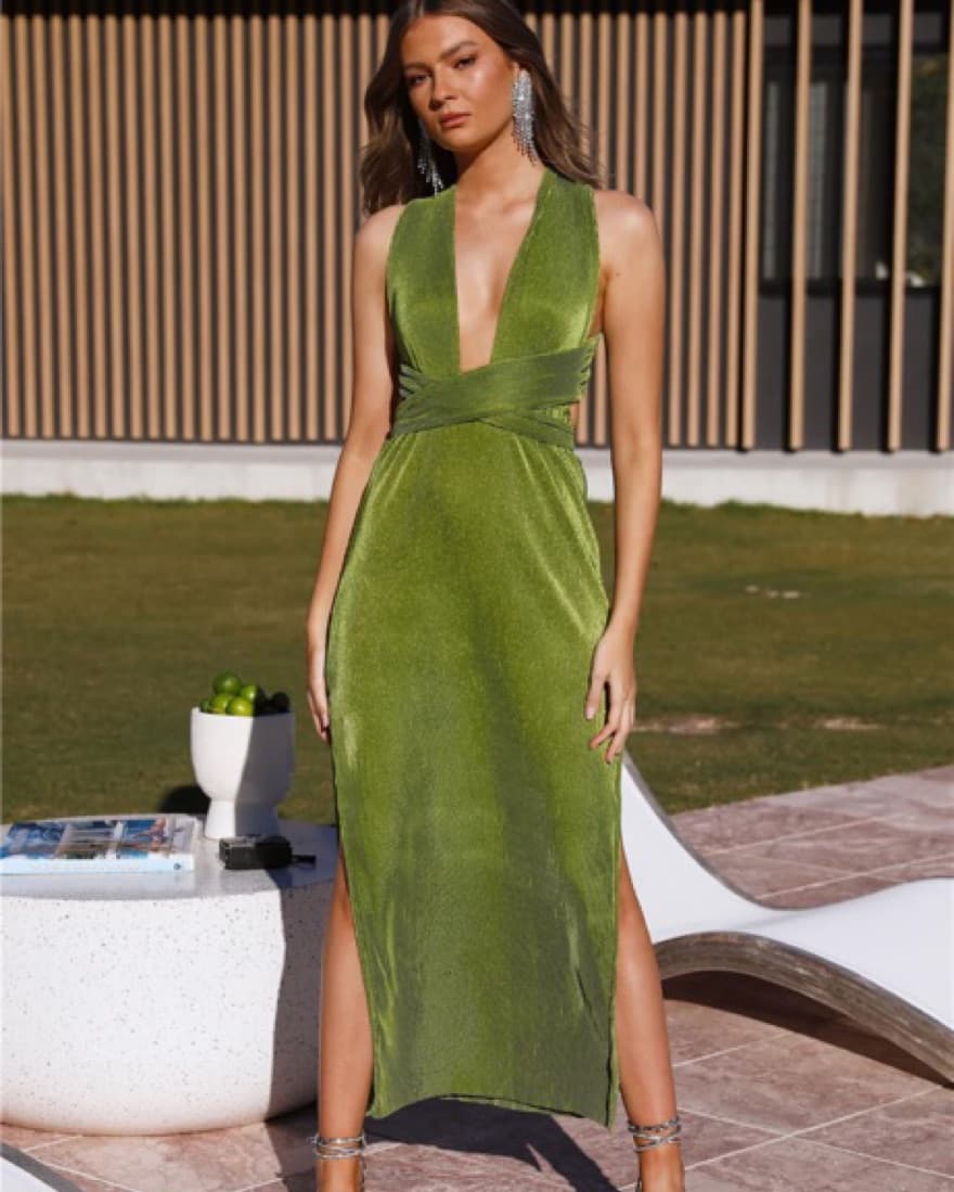 Fly Above Maxi Green Dress Hello Molly  - Image 1