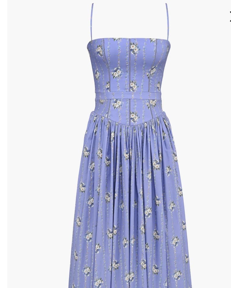 House Of CB Ysabella Blue Daisy Sundress - Image 5
