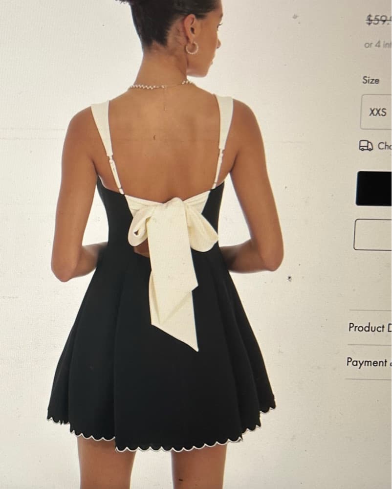 Chic Black Tie Dress - Image 1
