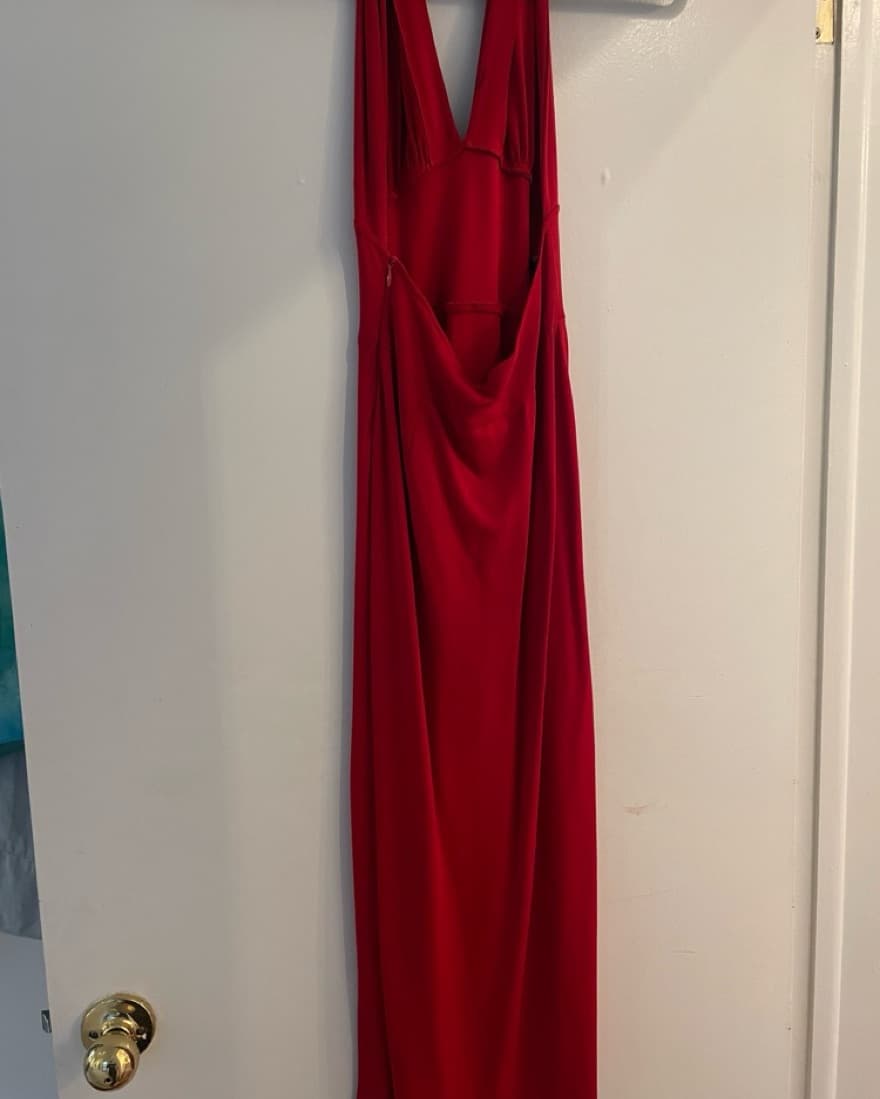 Norma Kamali Red Dress - Image 4