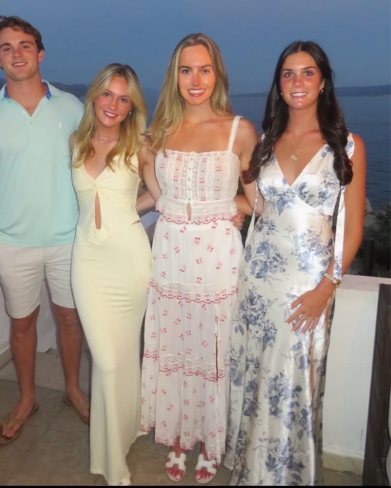 Blue Floral Reformation Maxi Dress - Image 2