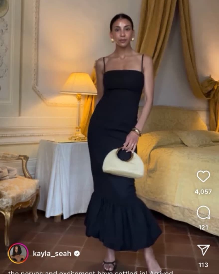 Helsa Faille Midi Dress - Image 4