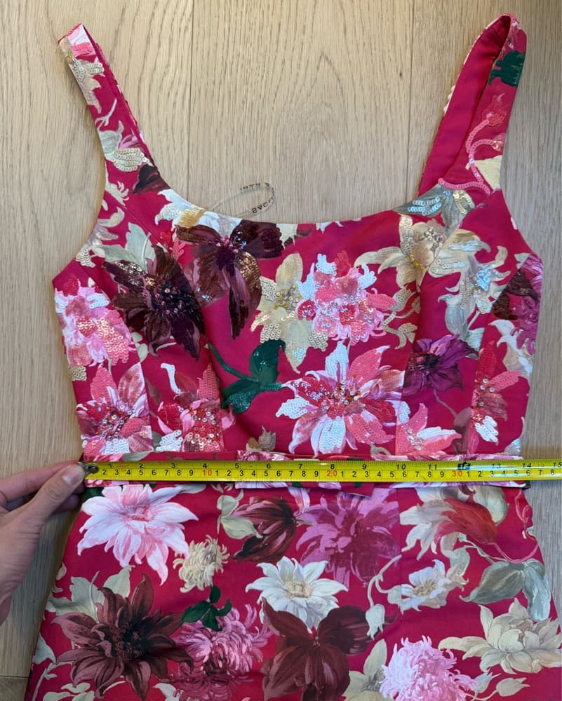 Sachin & Babi  Lana Floral Belted Column - Image 4