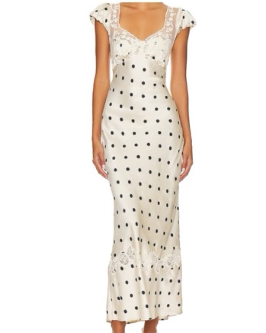 BUTTERFLY BABE MIDI DRESS IN TEA COMBO - Image 1