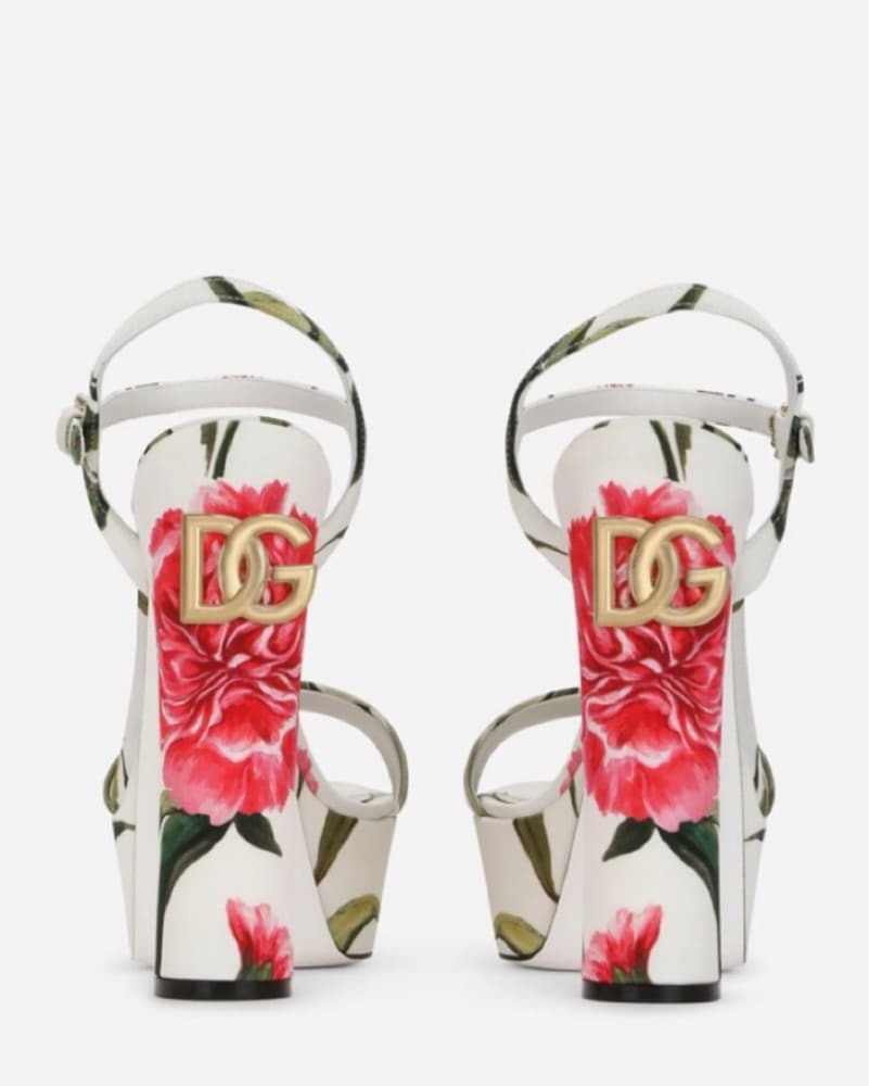 Dolce And Gabanna floral Platform heels - Image 2