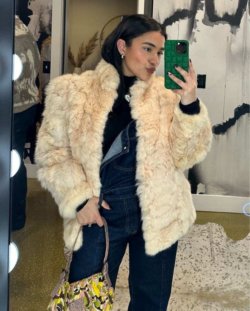 Cozy Rabbit Fur Jacket - Image 1