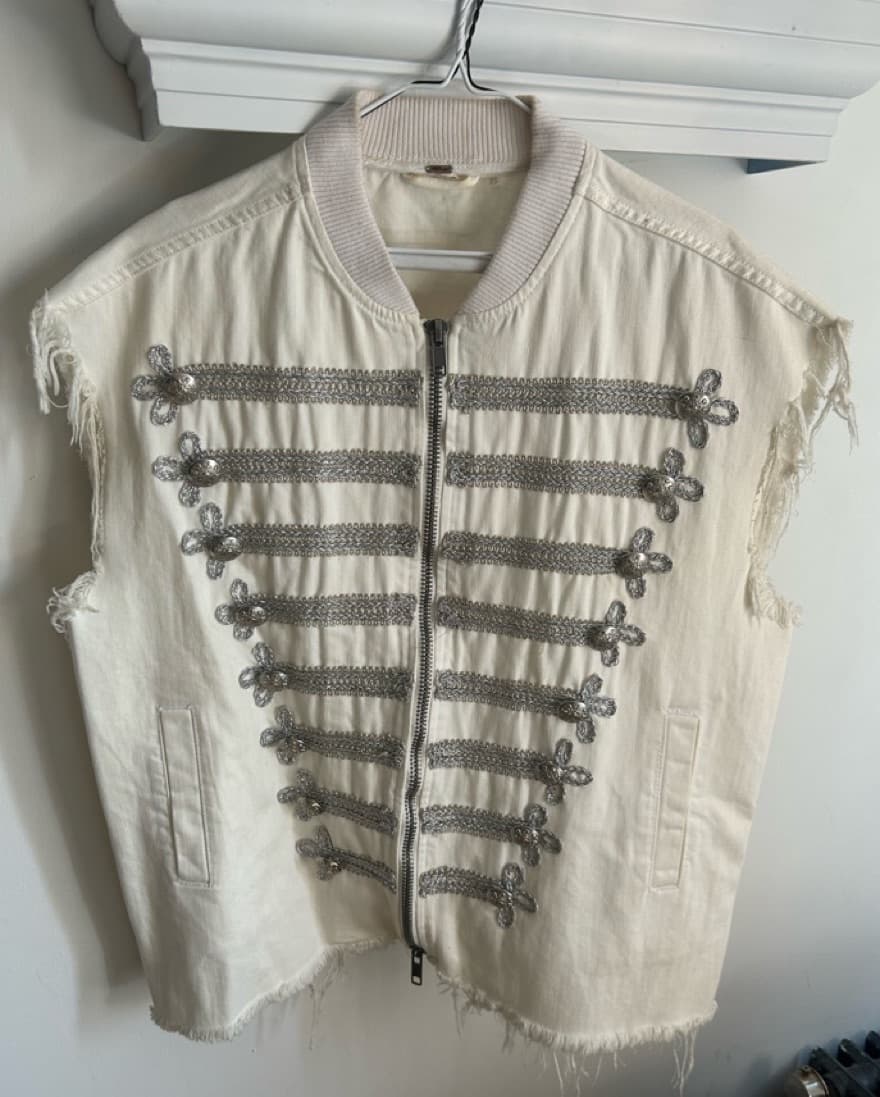 Free People Oversized Denim Vest - Image 1