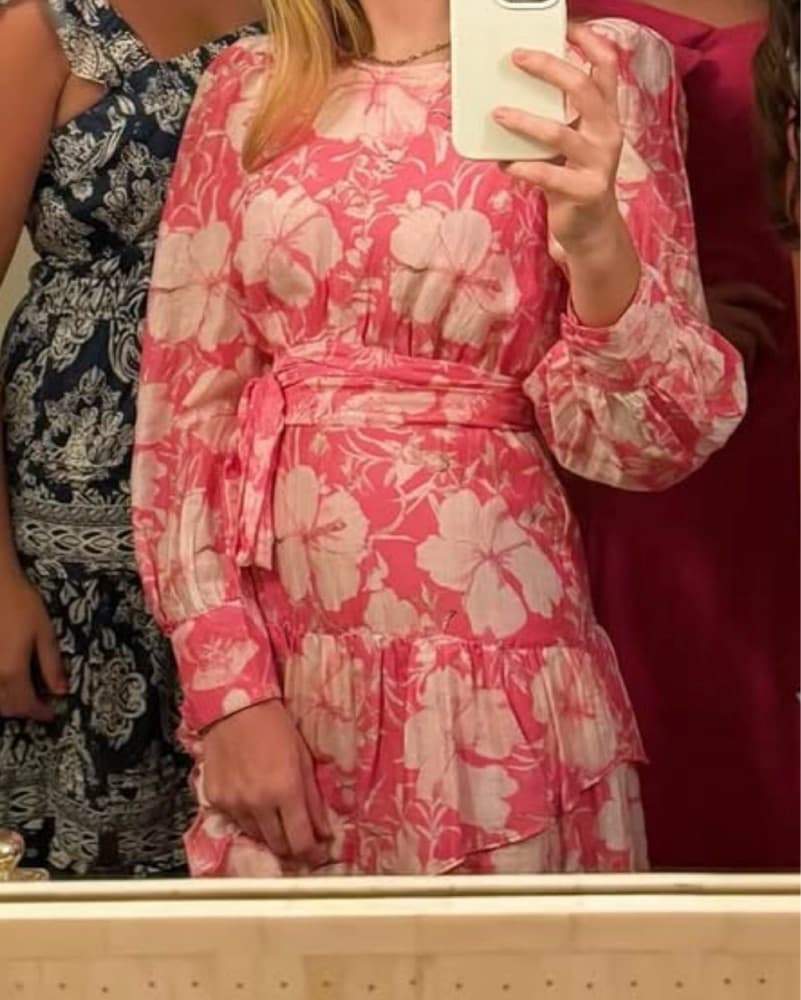 Love Shack Fancy Pink Mini Dress - Image 2