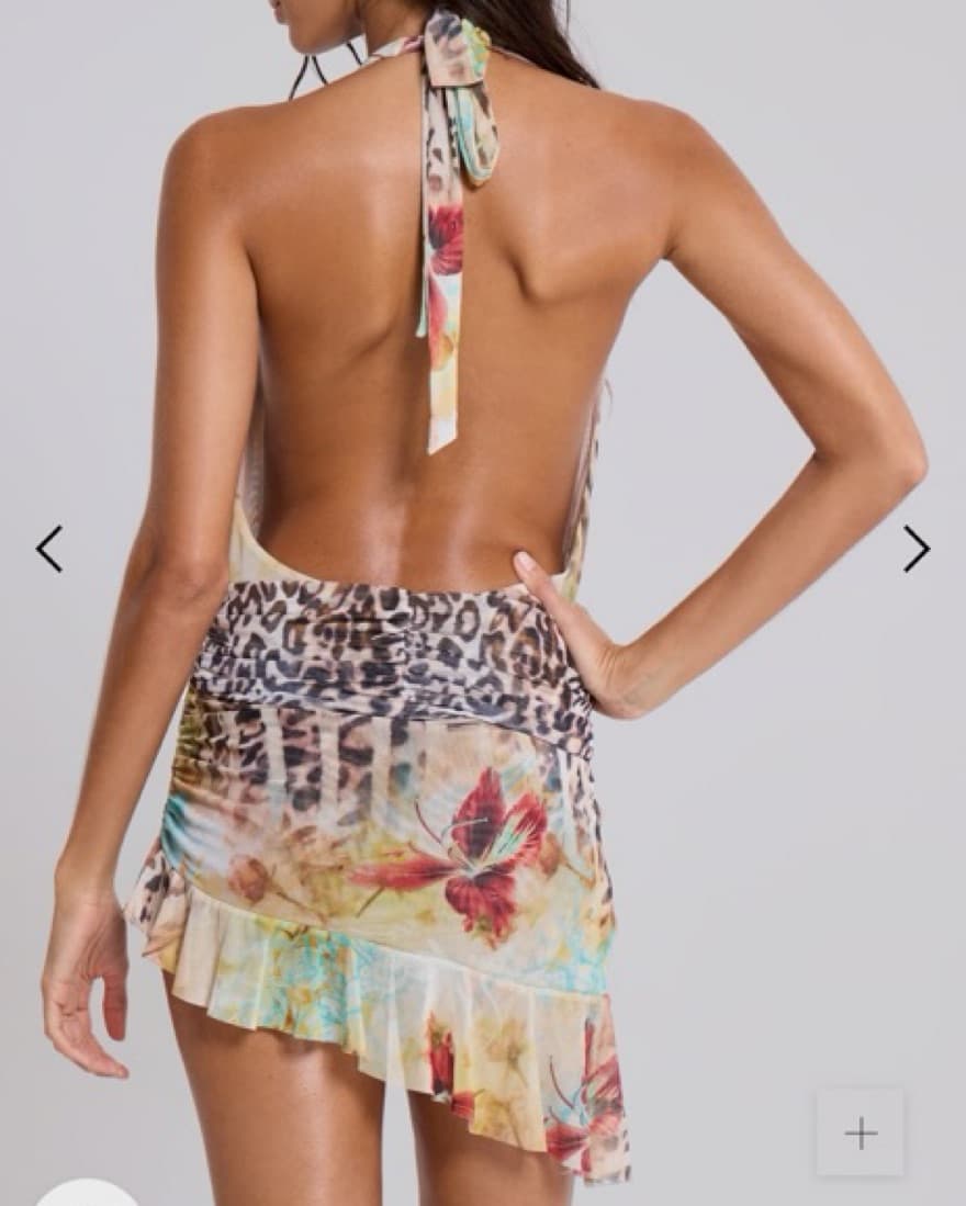Mini Cindy Plunge Dress Jaded London - Image 3