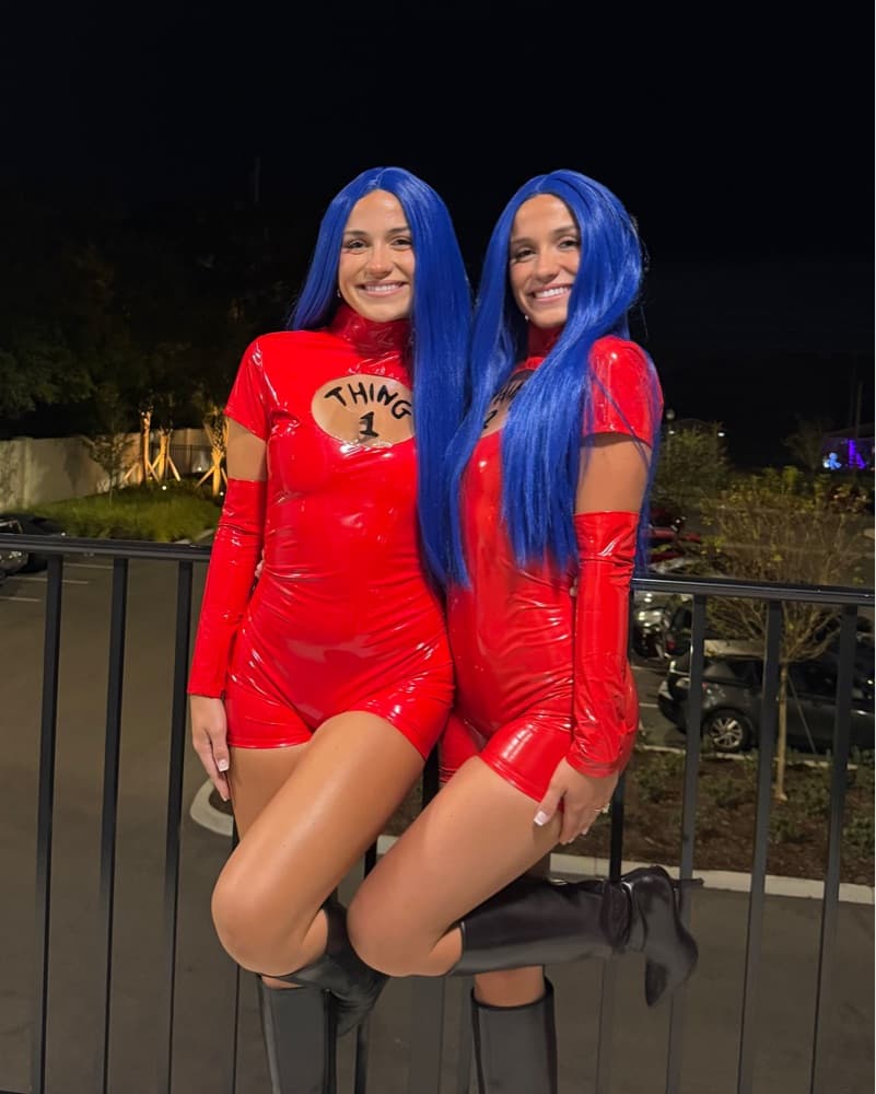 Thing 1 Halloween Costume + Wig - Image 3