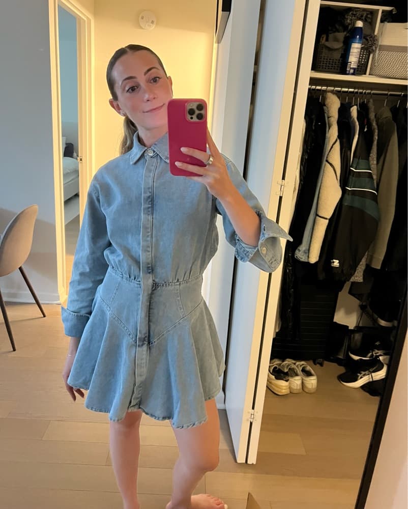 Jean Mini Dress - Image 1