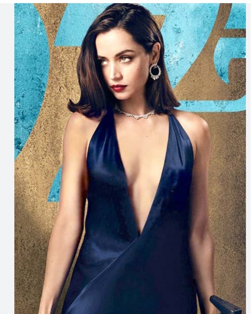 BOND GIRL Navy Silk Dress - Image 1
