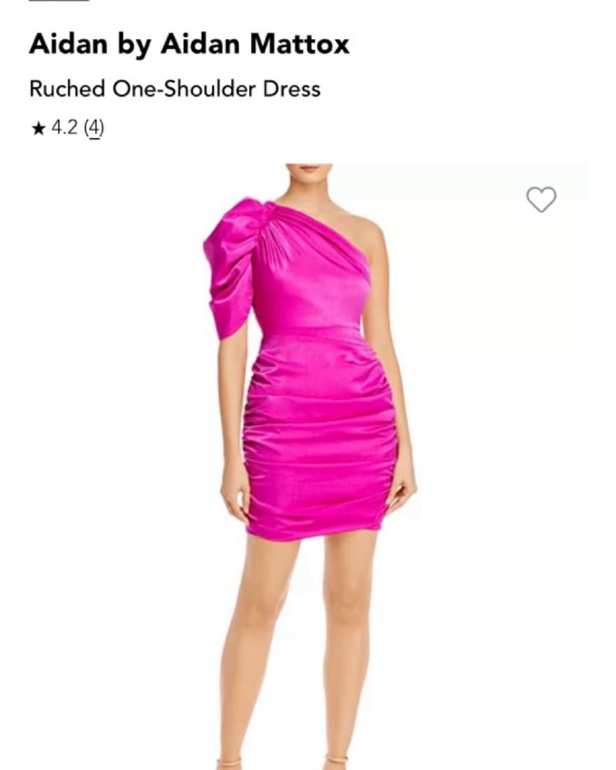 Aidan by Aidan Mattox Ruched Dress  - Image 3