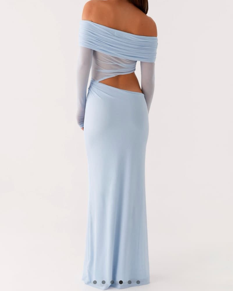 Emery Maxi Dress Blue - Peppermayo - Image 2