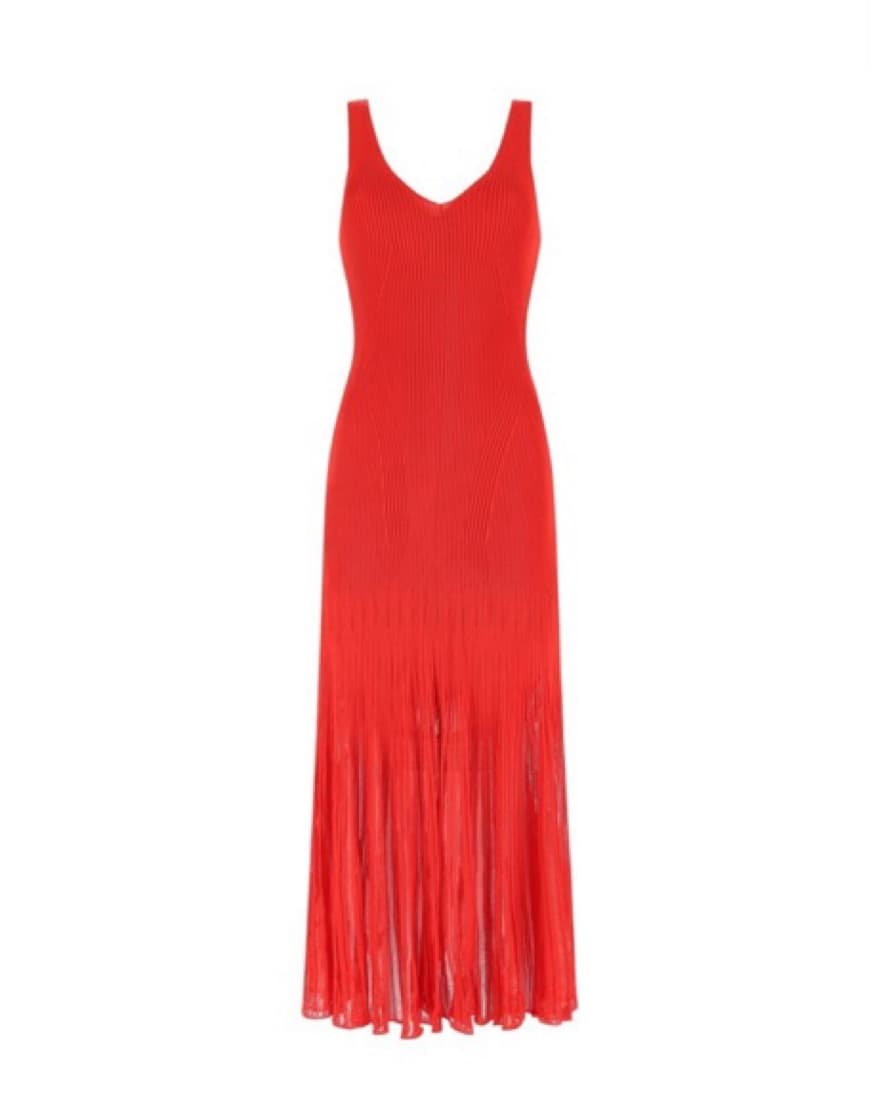 Alexander McQueen Red Knit Dress - Image 3
