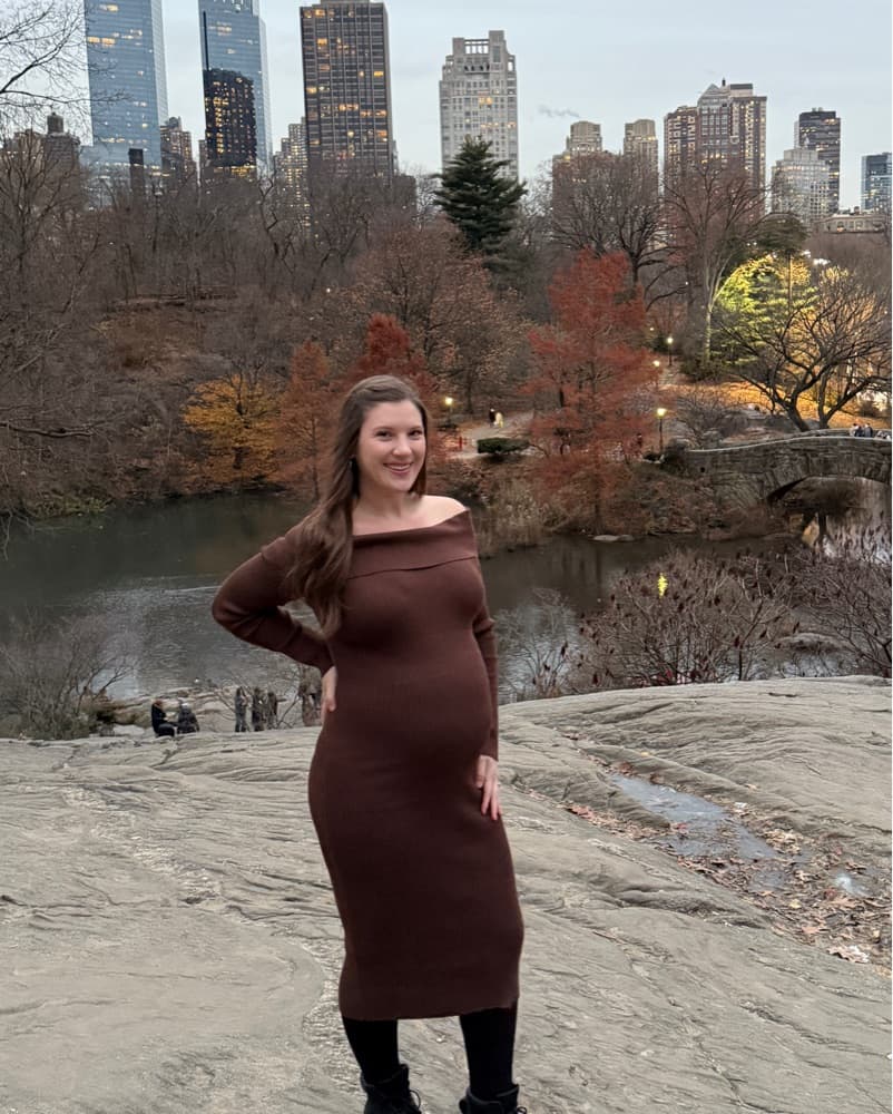 Brown Off The Shoulder Dress - Image 2