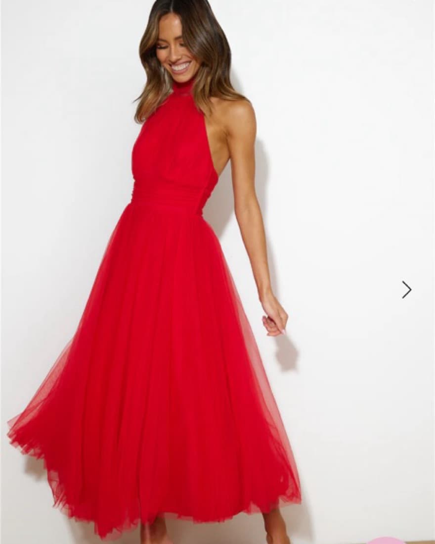 Red Tuul Hater Tie Maxi Dress  - Image 2