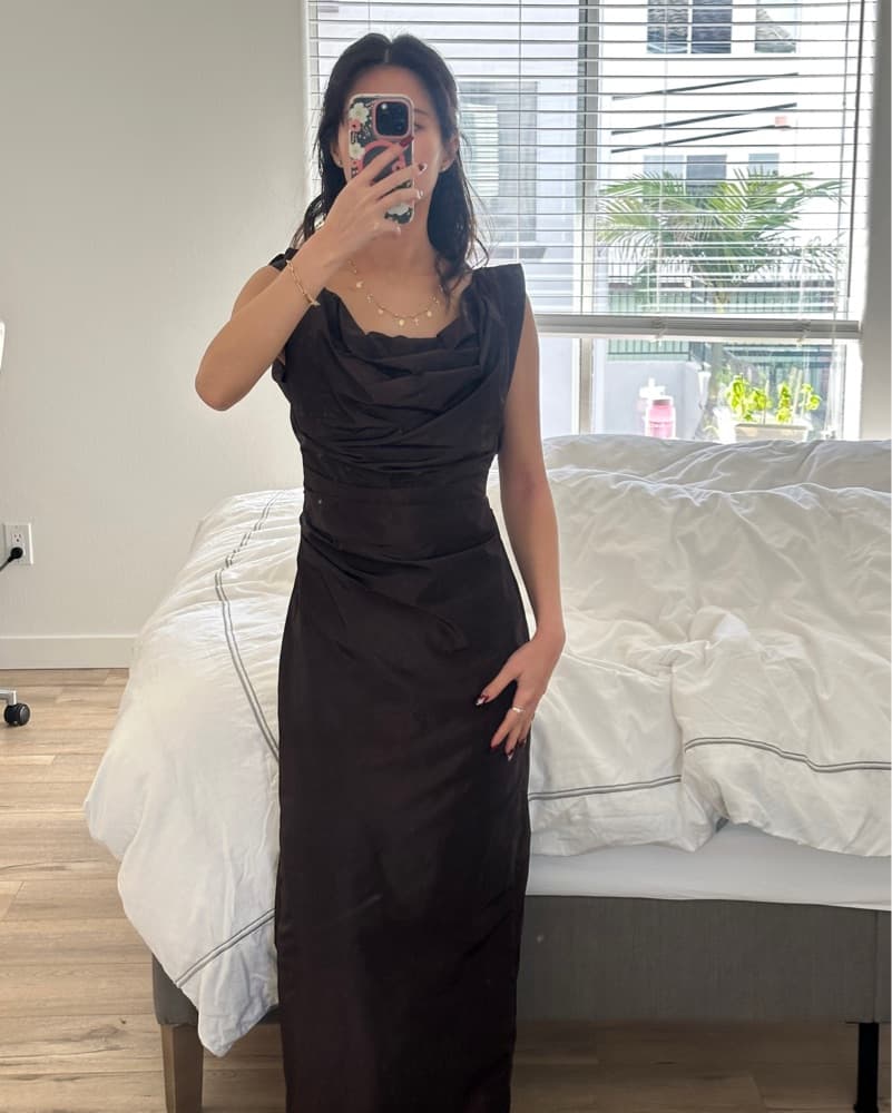 Staud Brown Andrea Dress - Image 3