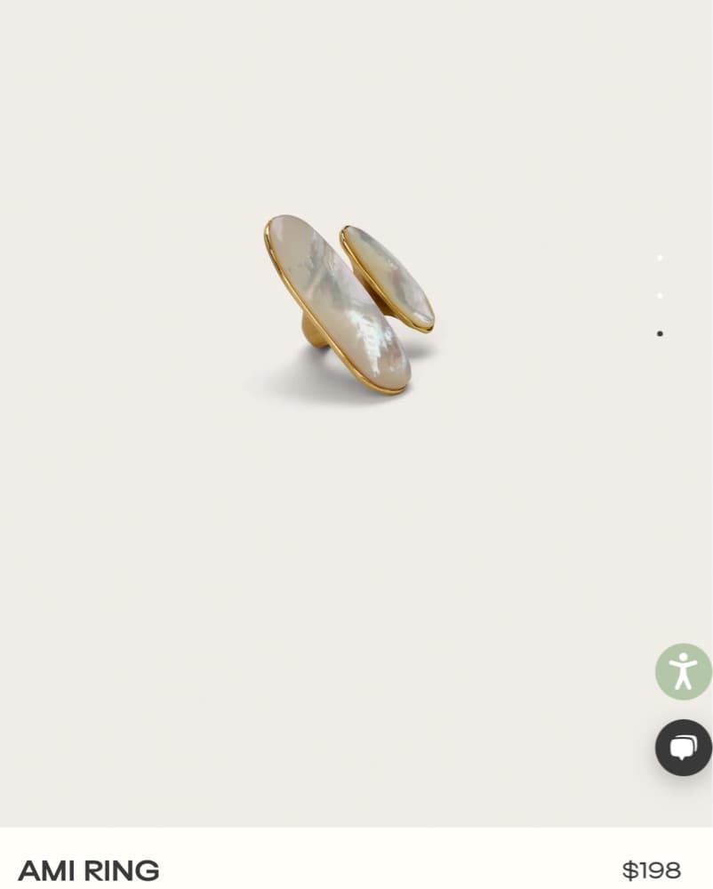 Cult Gaia Ami Pearl Statement Ring - Image 2