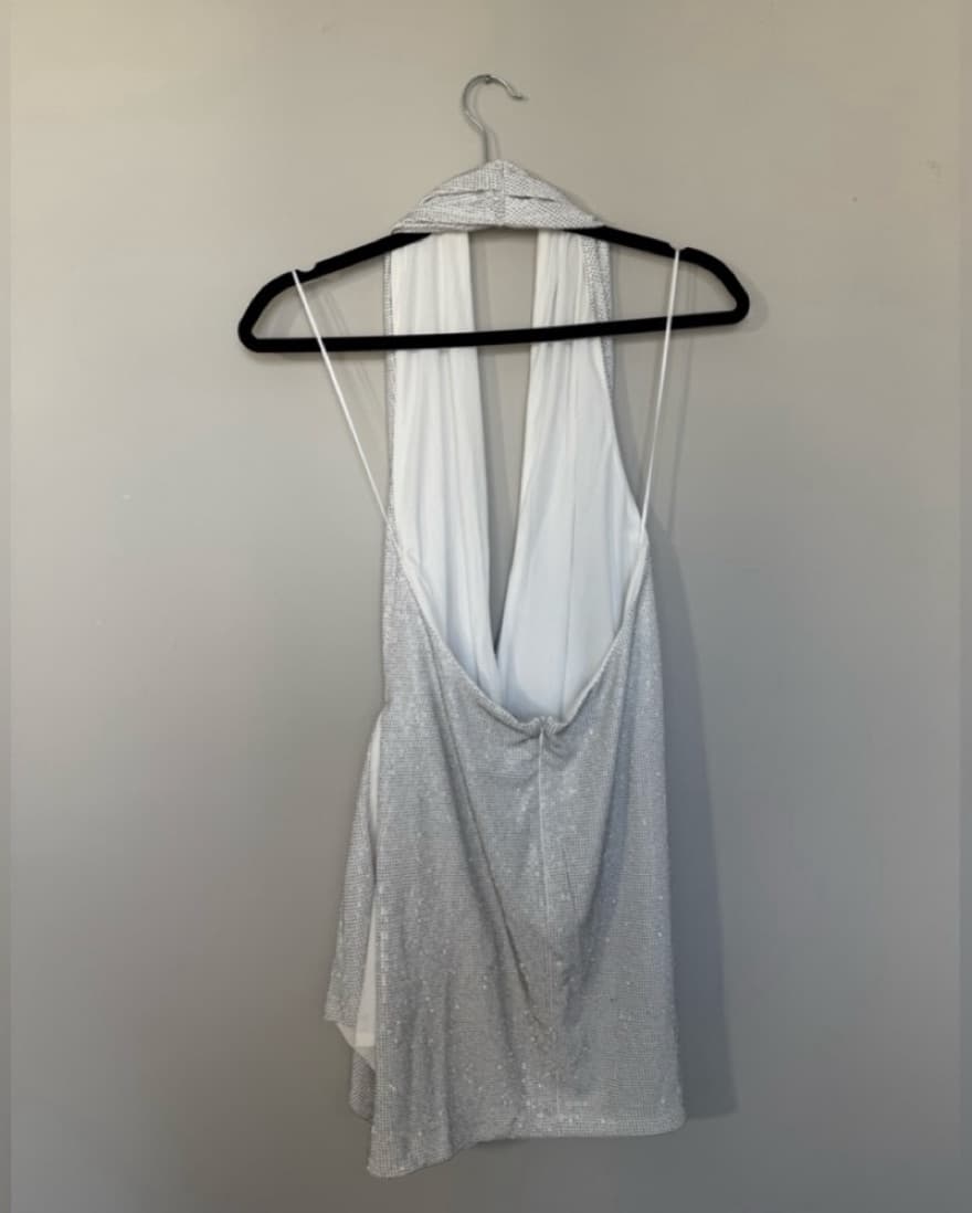 Low Cut Sparkly Dress - Image 4
