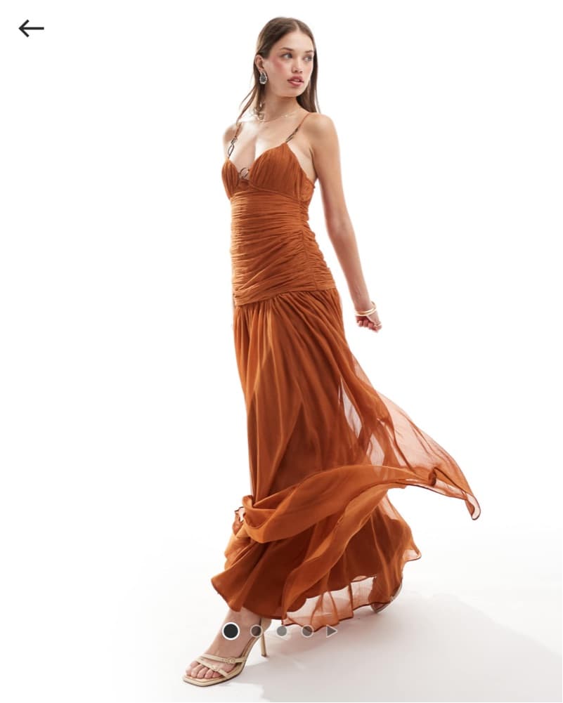 ASOS Design Ruched Maxi Dress - Image 1