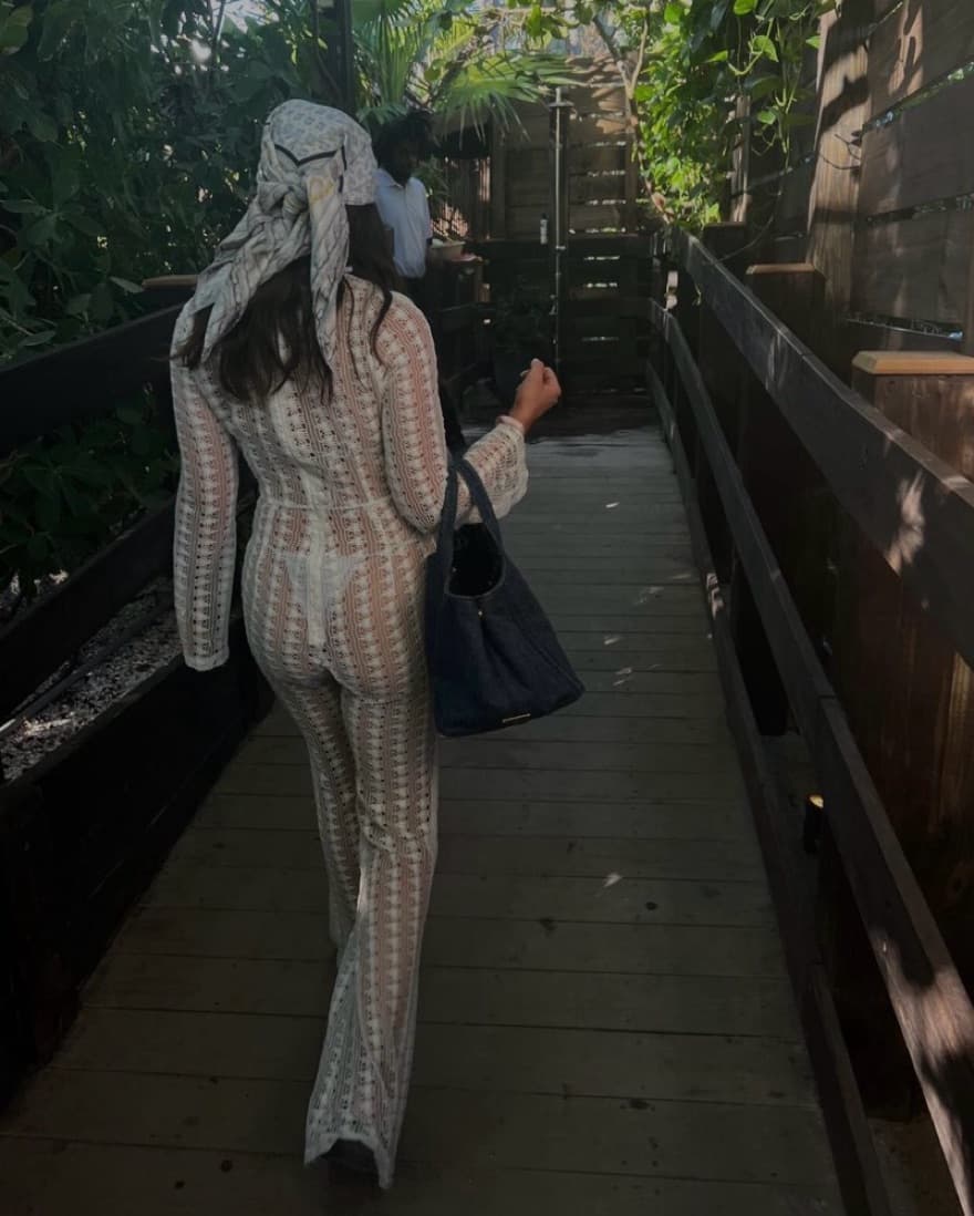Crochet Jumpsuit / Cover Up - Image 3