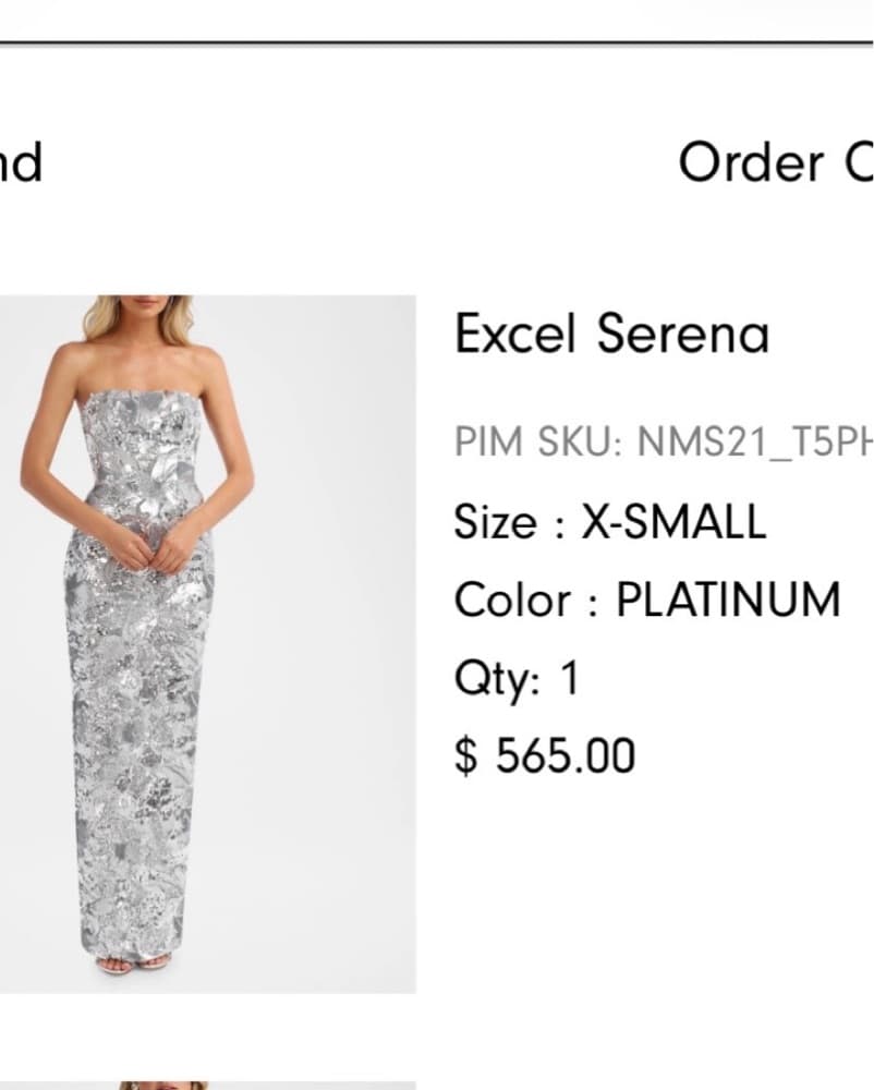 HELSI Strapless Floral Sequin Dress - Image 6