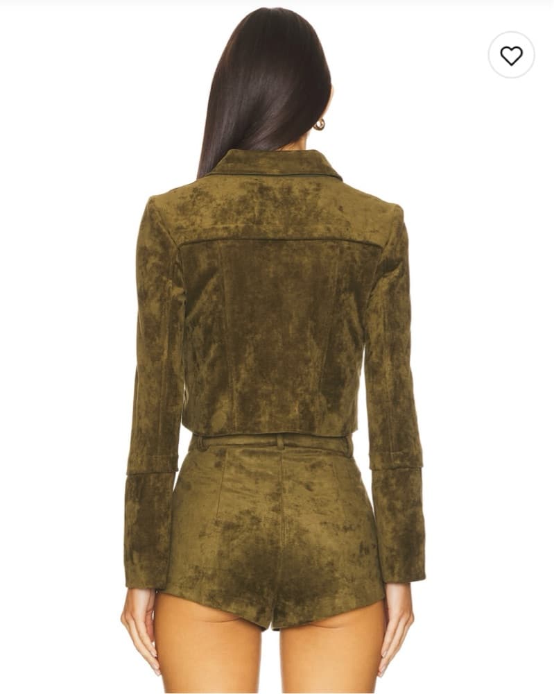 Amanda Uprichard X Revolve Suede Set Xs - Image 2