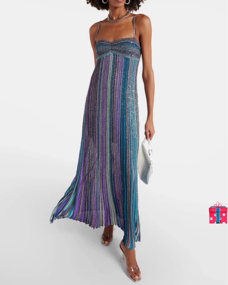 Missonu Style Sparkly Maxi Dress - Image 1
