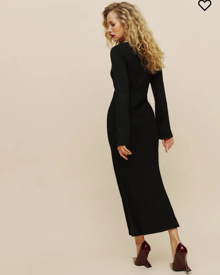 Reformation black Dress  - Image 4