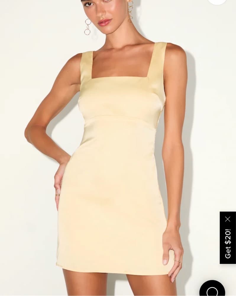 Square Neckline Dress - Image 1
