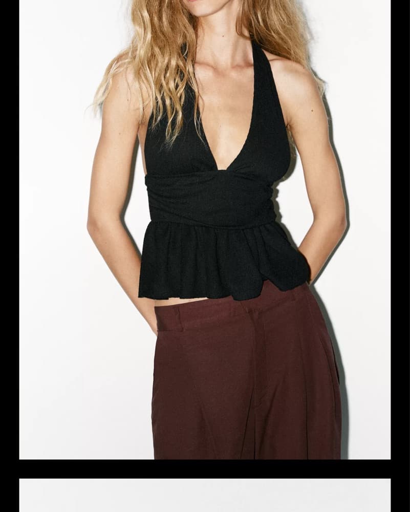 Black Halter Top - Image 2