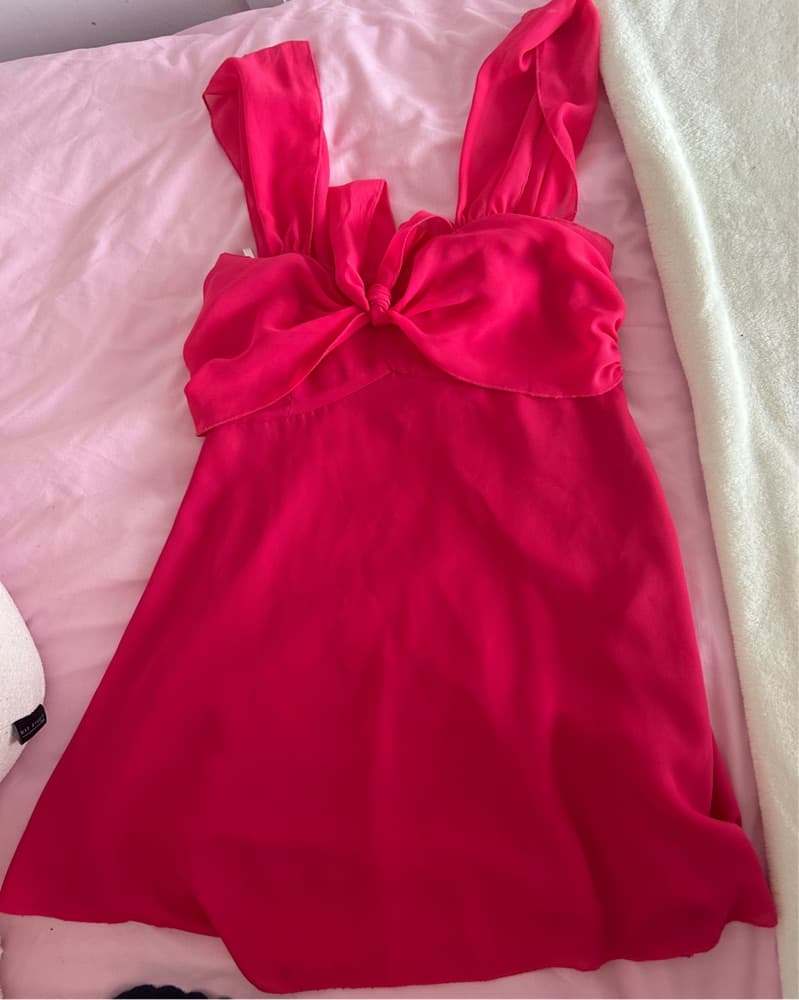 Revolve Pink Off-the-Shoulder Mini Dress - Image 2