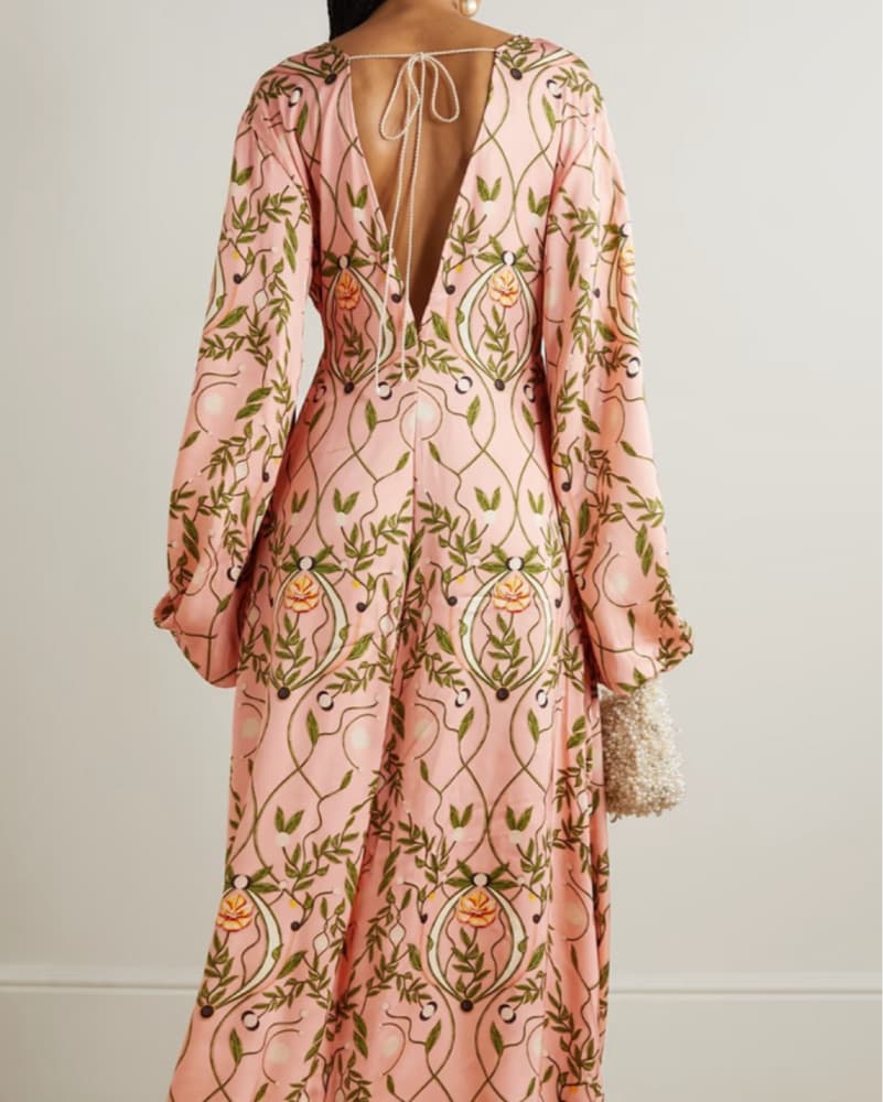 Agua By Agua Bendita Printed Satin Maxi  - Image 2