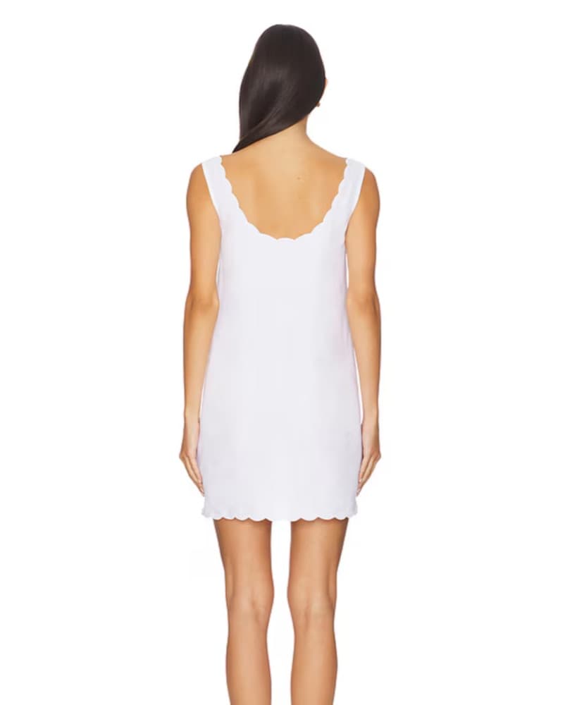 White Onia Scallop Dress - Image 3