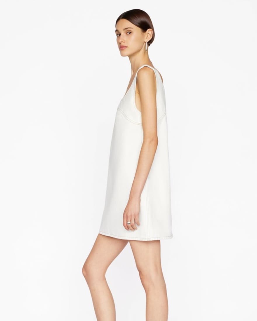 FRAME Micro Flare Denim Dress - Image 2