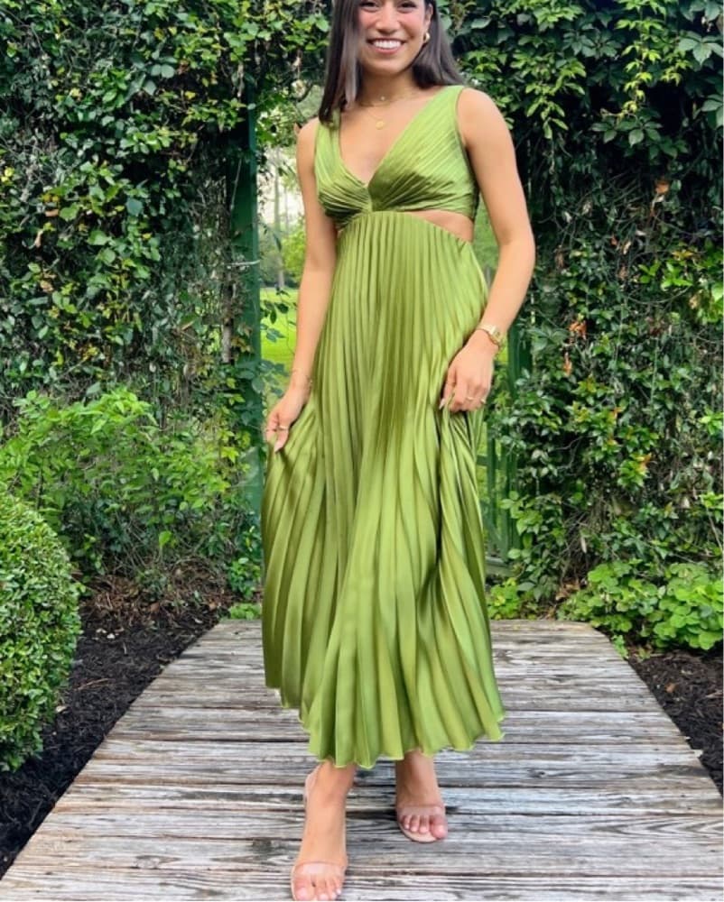Vibrant Pleated Maxi Dress - Image 2