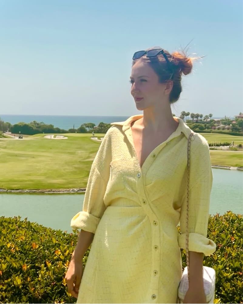 Chic Maje Yellow Trench Dress - Image 4
